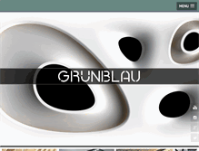 Tablet Screenshot of grunblau.com